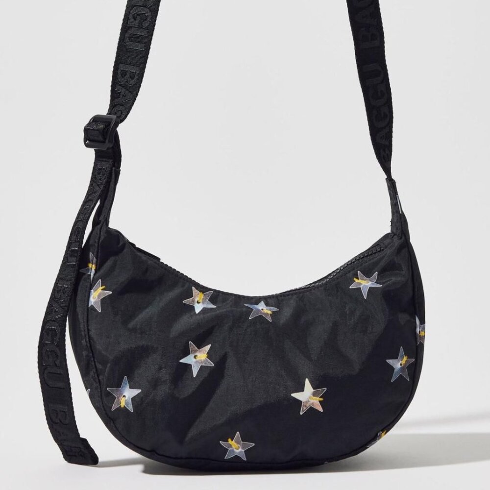 NWT Baggu Small Crescent Bag - Stars
